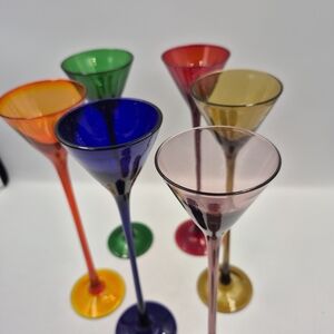 Exquisite Crystal BOMBAY 6 Piece Set Tall Liqueur Cordial Shot GLASSES